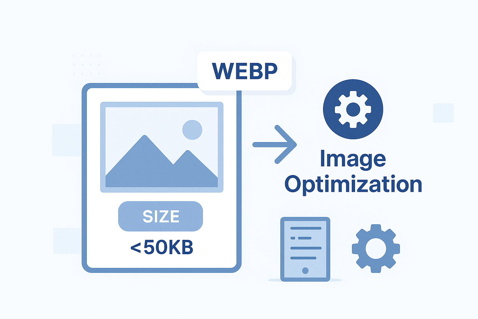 Image optimization by converting to webp